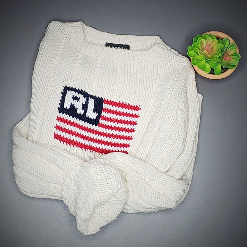 | Ralph Lauren | Vintage American Flag Sweater